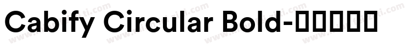 Cabify Circular Bold字体转换